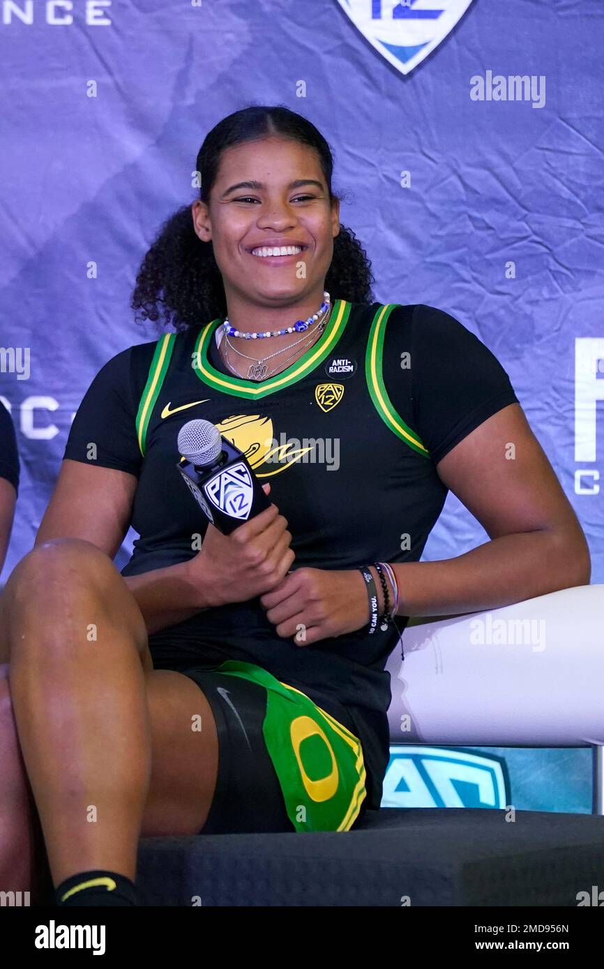 Oregon's Nyara Sabally during Pac12 Conference NCAA college basketball