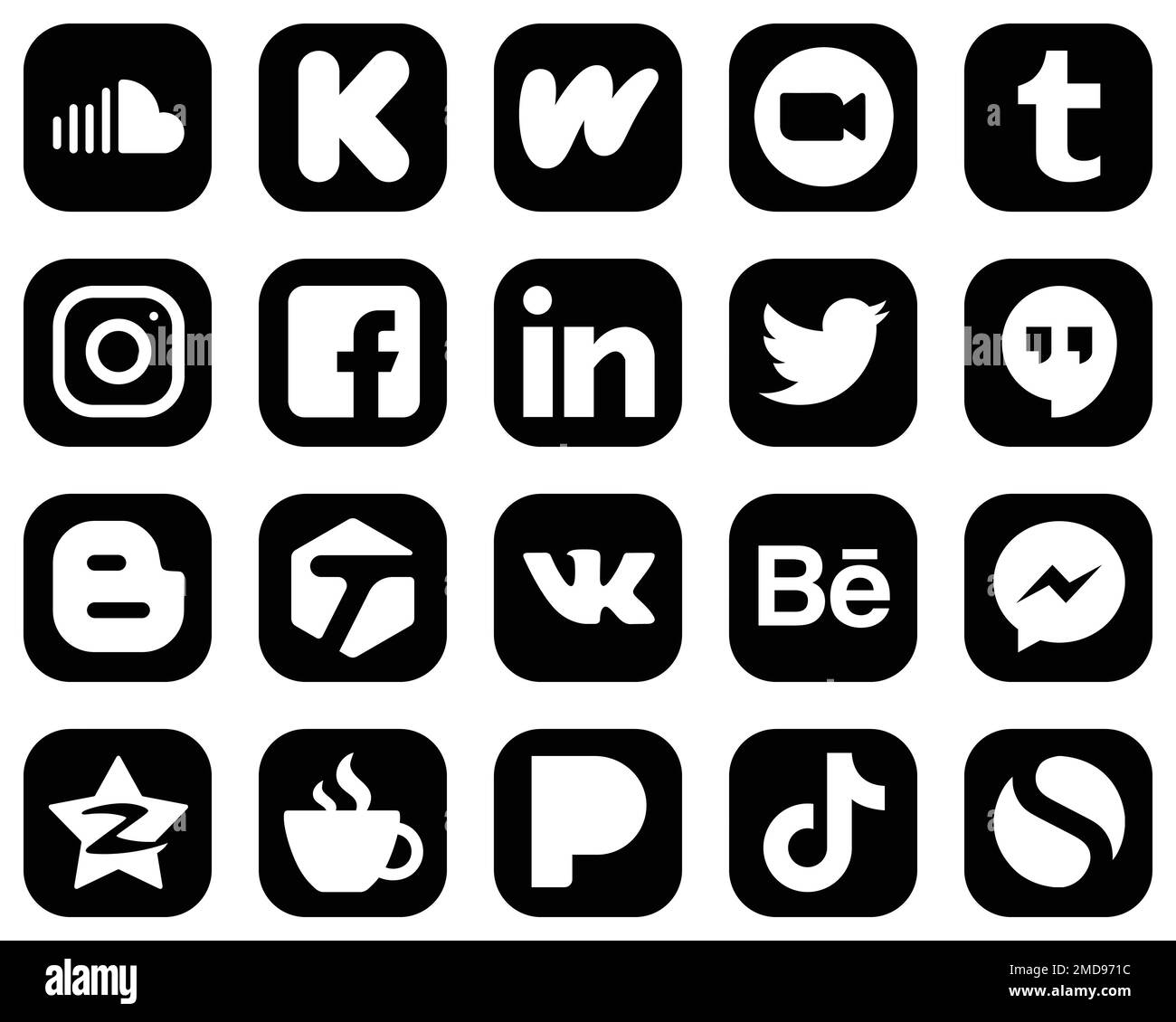 Facebook instagram logo Black and White Stock Photos & Images - Alamy
