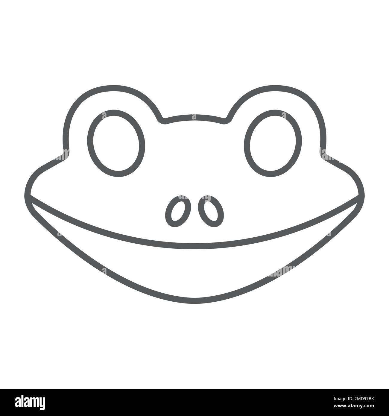 Frog line art hi-res stock photography and images - Alamy
