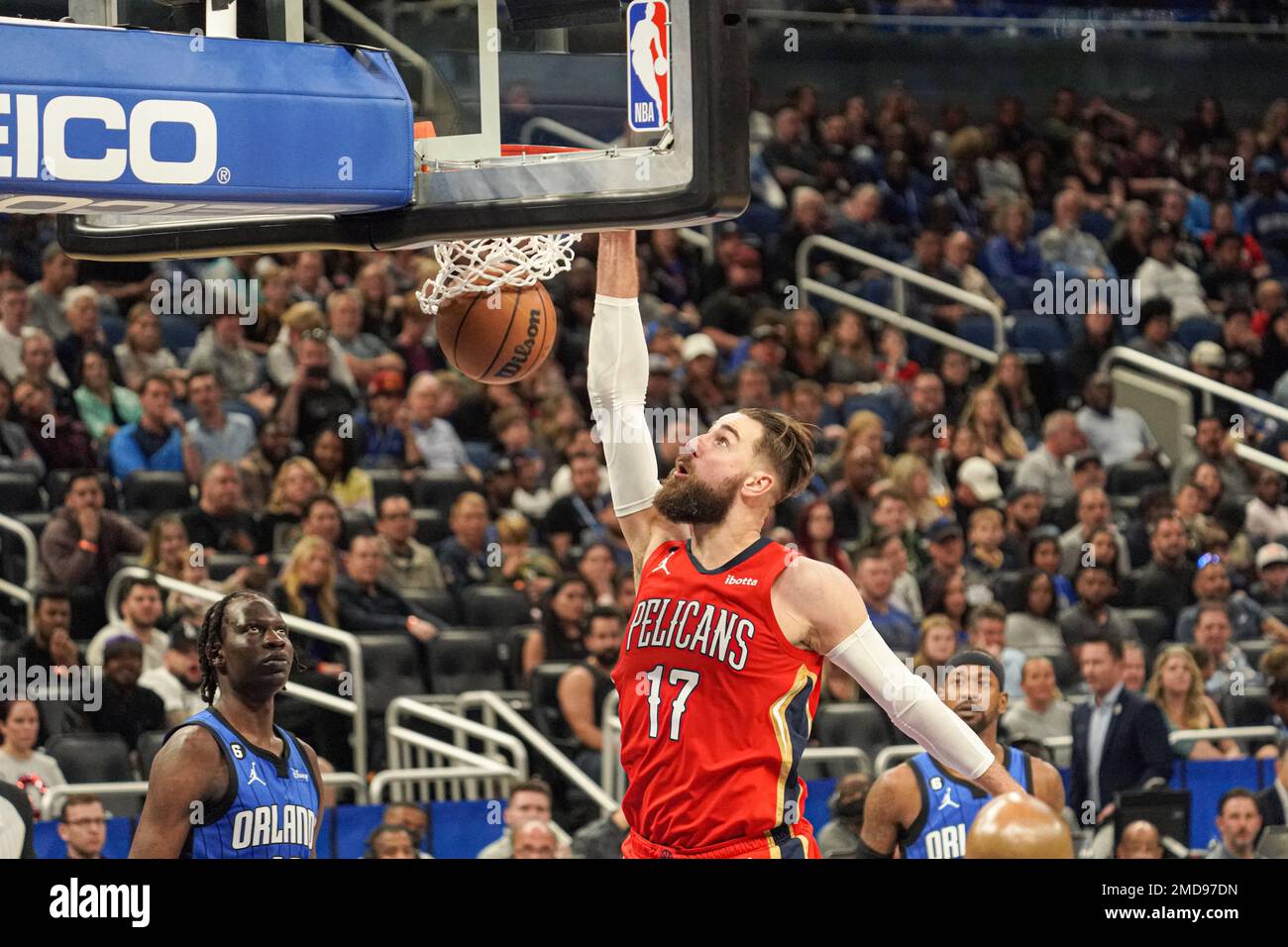 Orlando, Florida, USA, January 20, 2023, New Orleans Pelicans center ...