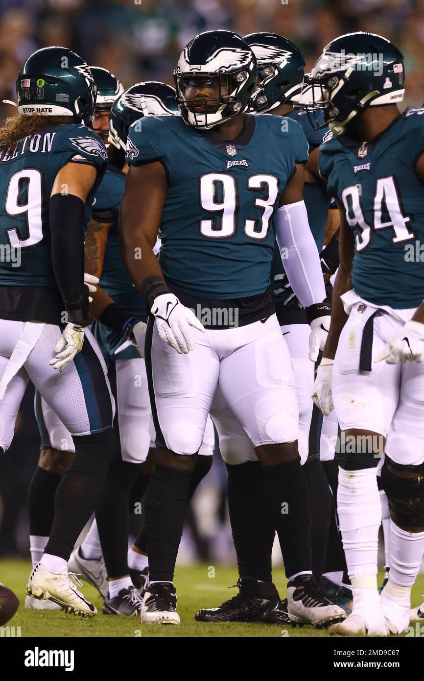 Philadelphia Eagles' Milton Williams stands during the NFL