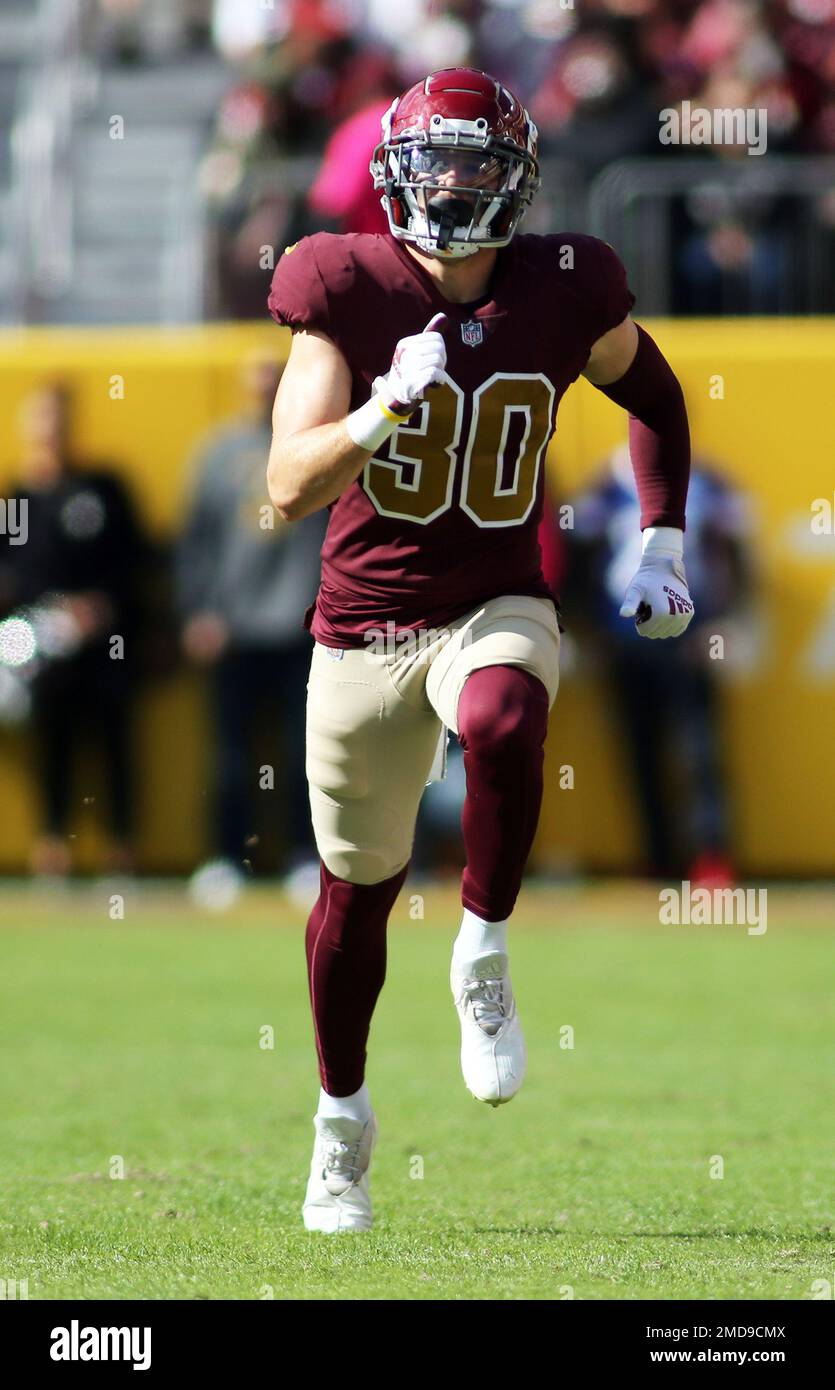 Washington Football Team defensive back Troy Apke 30 runs during