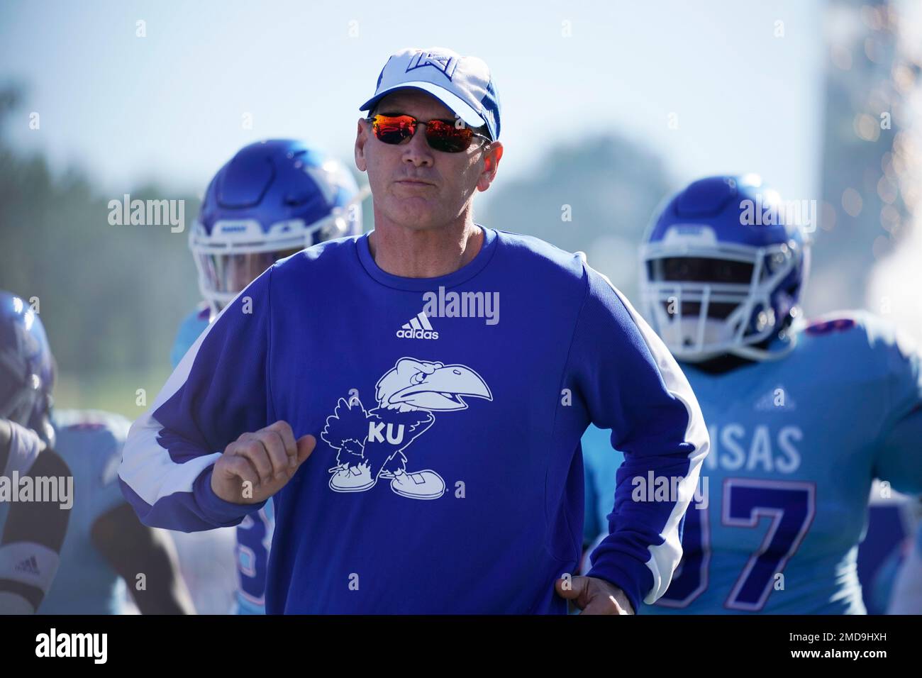 Kansas Head Coach Lance Leipold During An NCAA College Football Game ...