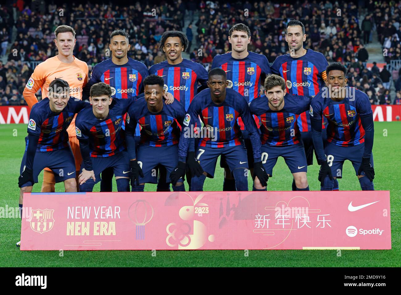 Barcelona Spain Credit D 22nd Jan 2023 FC Barcelona Team Group Barcelona Spain Credit D 22nd Jan 2023 FC Barcelona Team Group