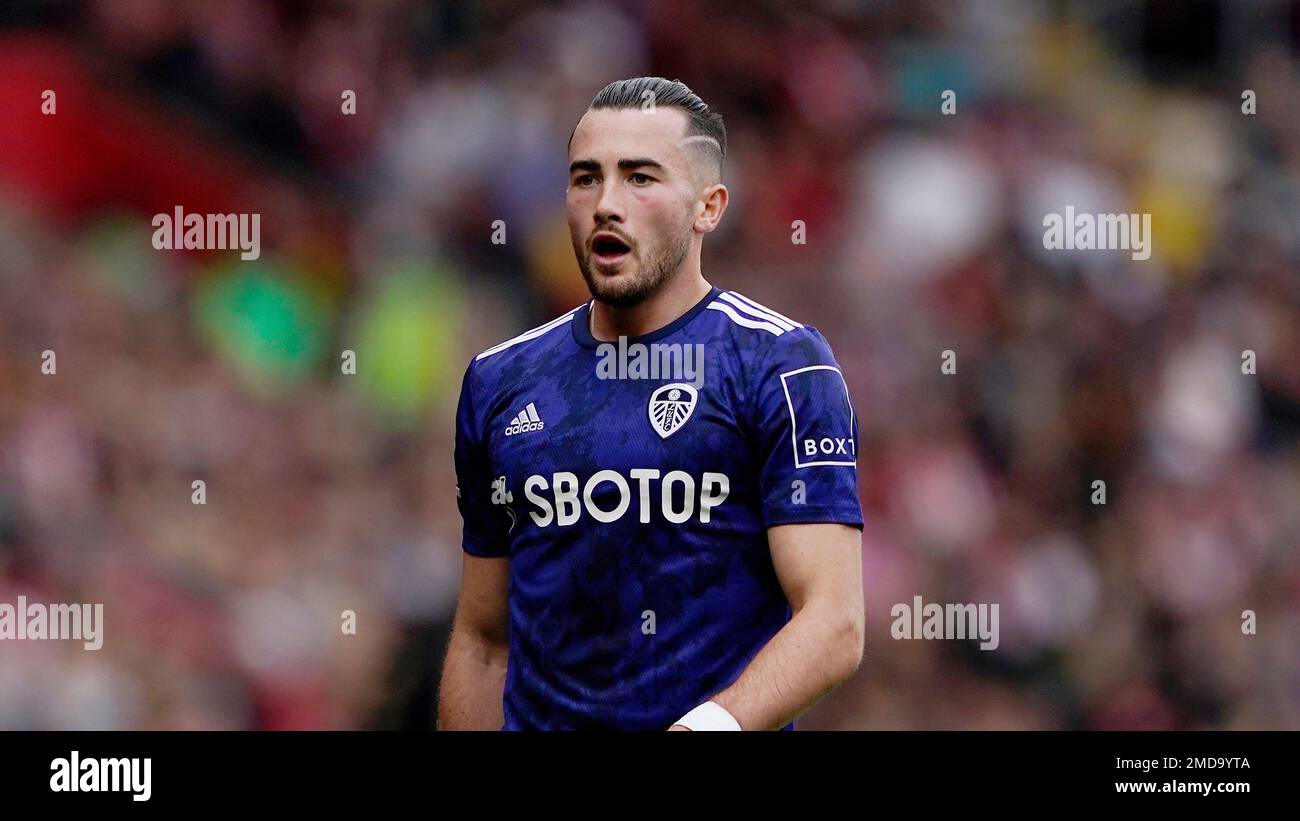 Leeds United's Jack Harrison in action during an English Premier League