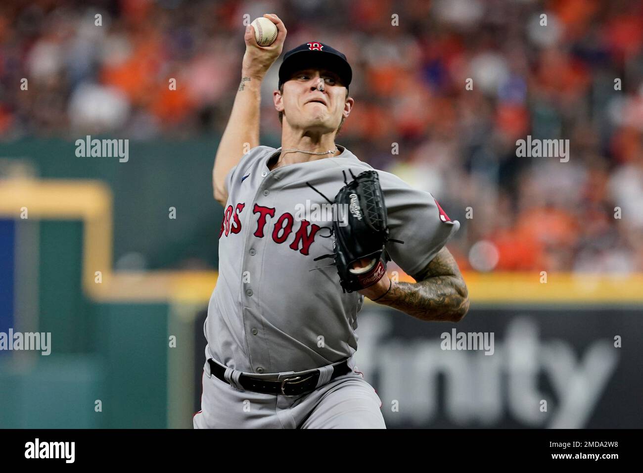 Boston Red Sox starting pitcher Tanner Houck (89) in the bottom of the  first inning of the MLB game between the Boston Red Sox and the Houston  Astros Stock Photo - Alamy