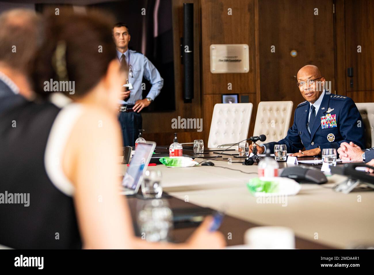 U.S. Air Force Chief of Staff Gen. CQ Brown, Jr., is interviewed by
