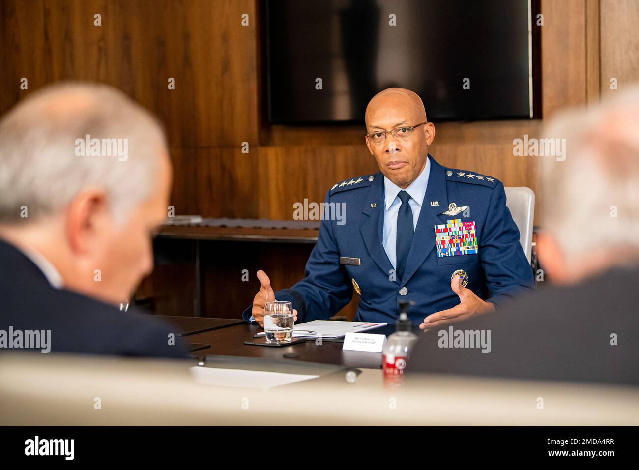 U.S. Air Force Chief of Staff Gen. CQ Brown, Jr., is interviewed by