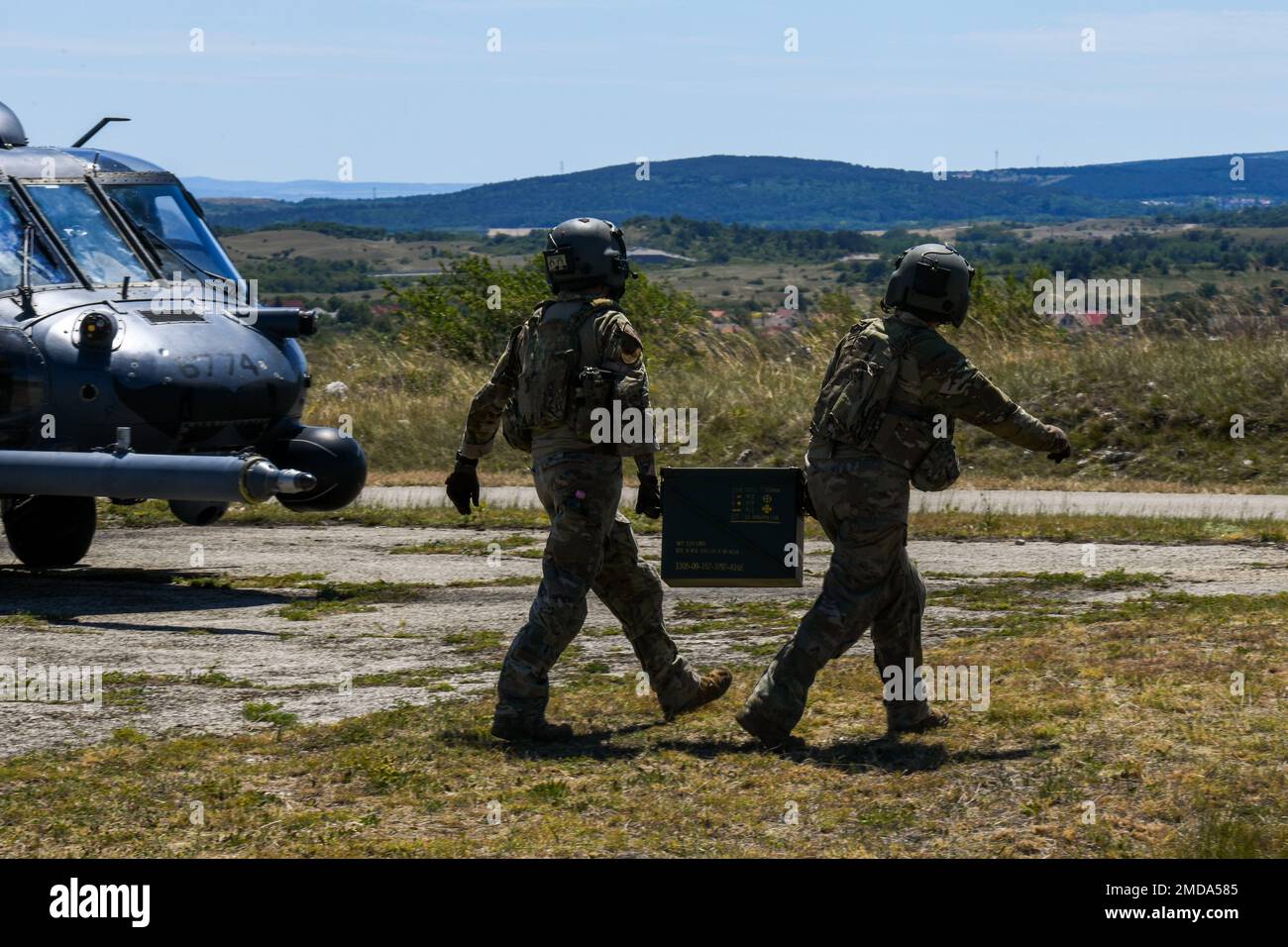 Two U.S. Air Force special missions aviators assigned to 56th Rescue ...