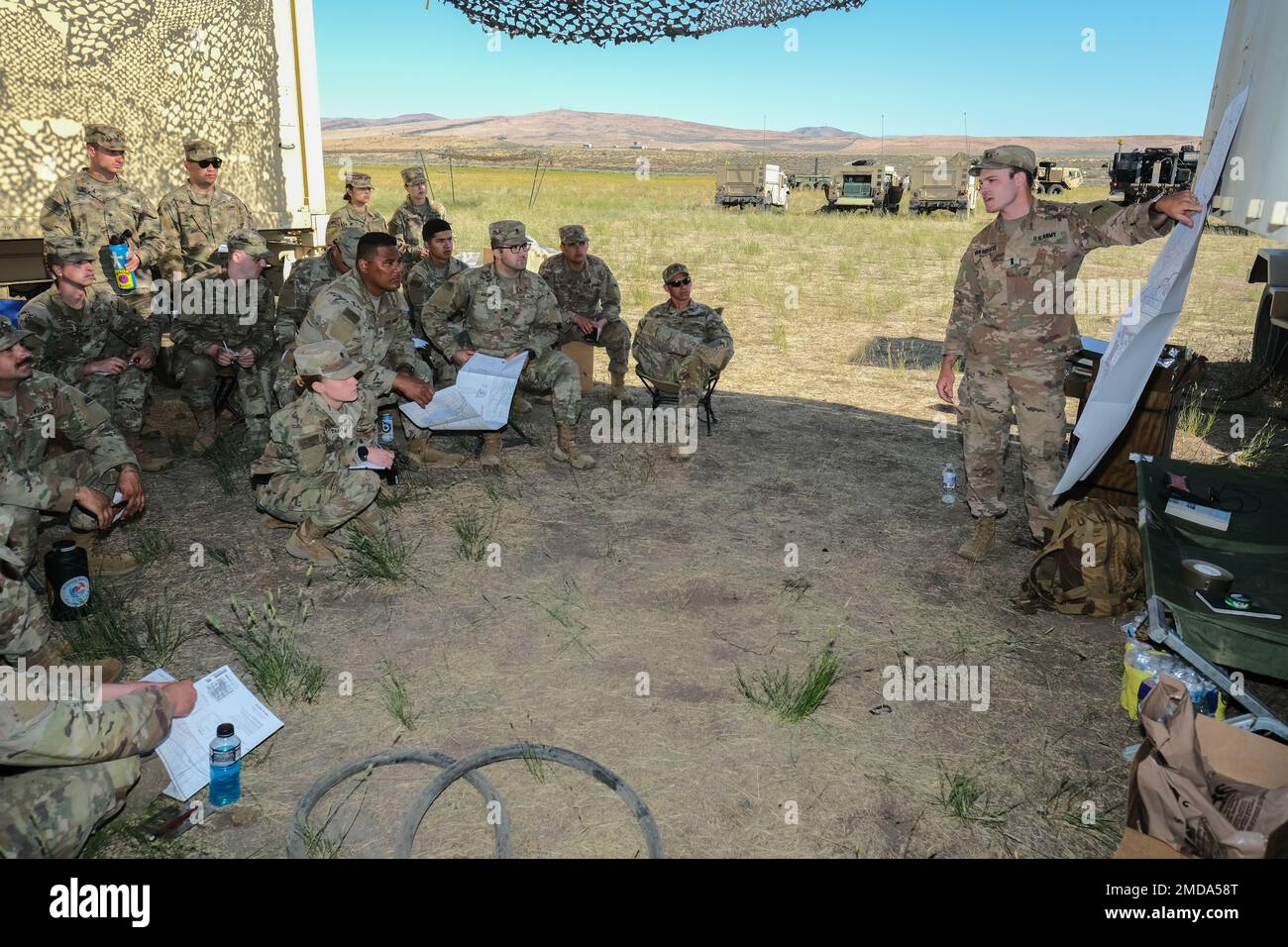 1st Lt. Garrett Vanhuystee of Fox Company, 141 Brigade Support