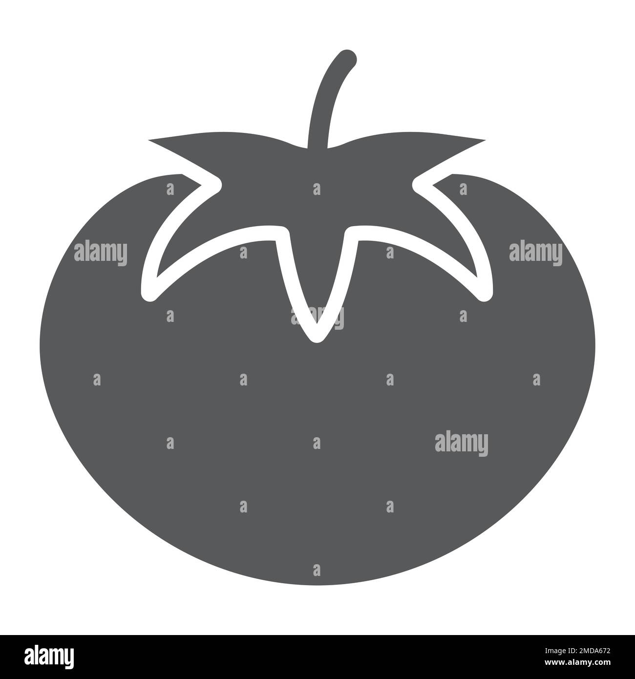 Tomato glyph icon, vegetable and diet, vegetarian sign, vector graphics ...