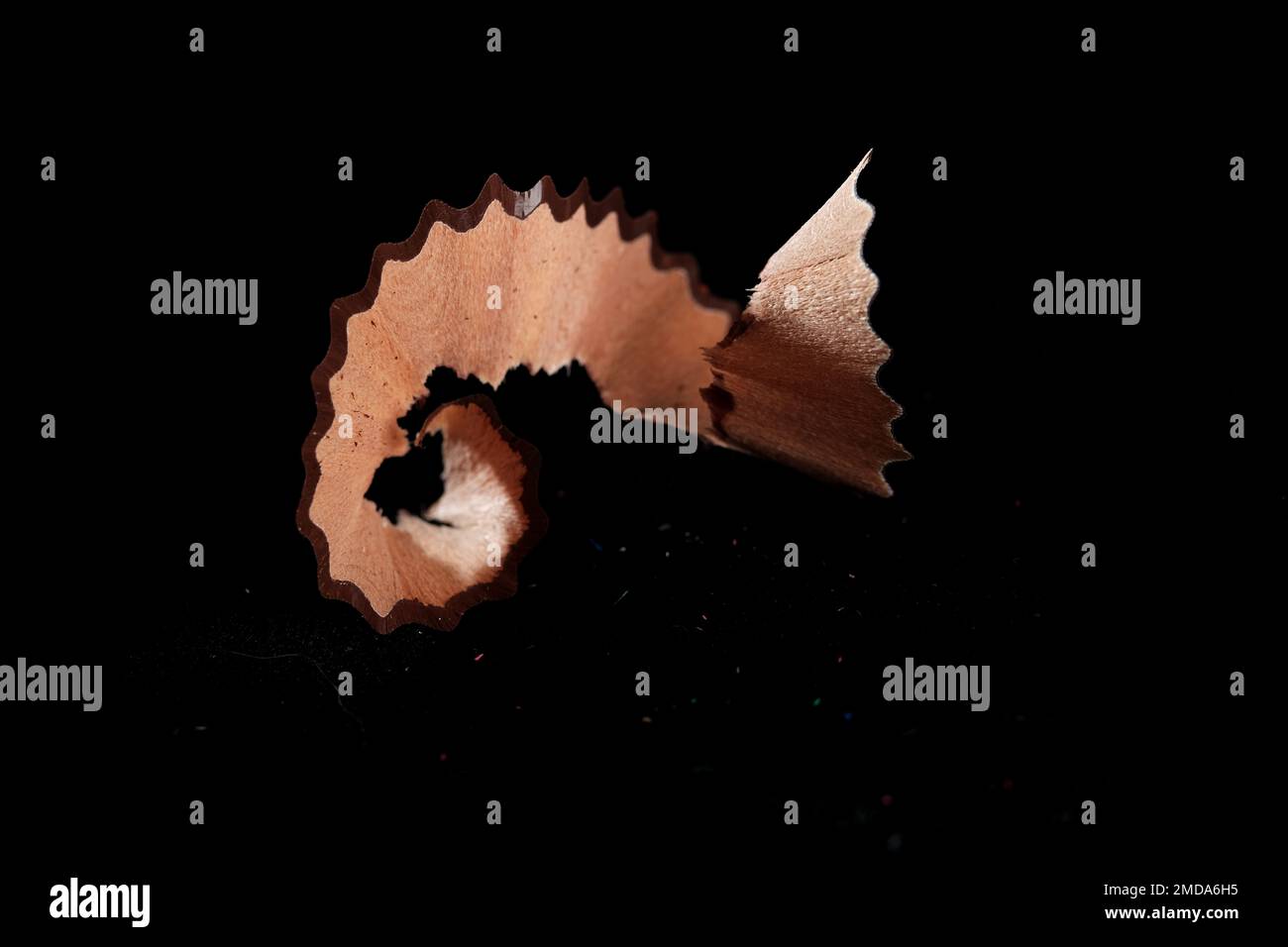 Macro shot of sharpener waste Stock Photo Alamy