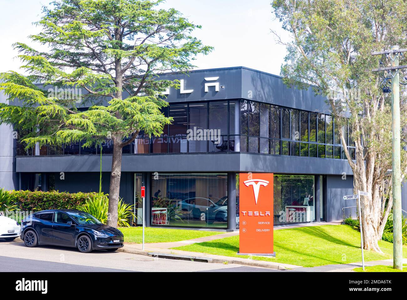 Tesla Sydney car showroom, delivery and service facility dealership in