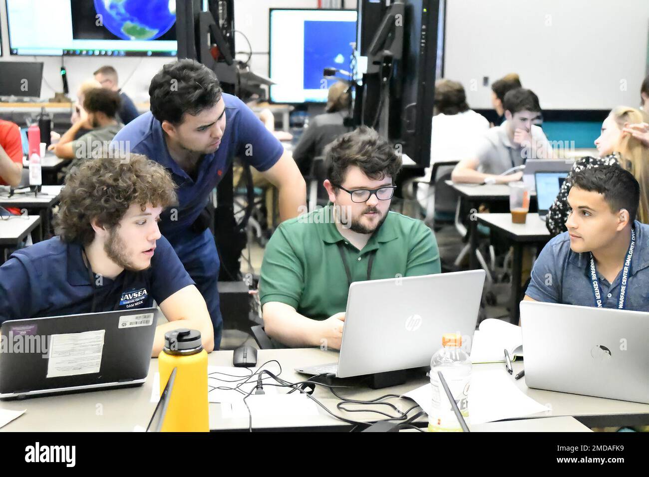 DAHLGREN, Va. Readiness and Training Systems Department interns (from