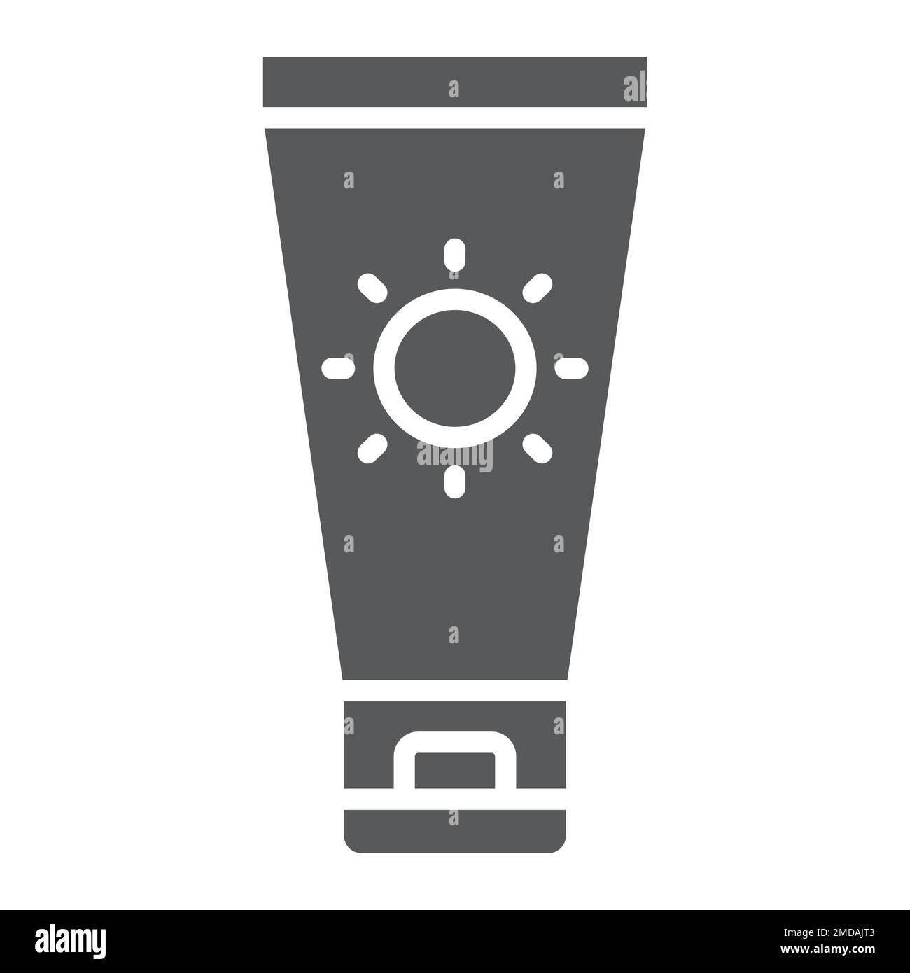 Sun Cream glyph icon, travel and tourism, sunscreen sign vector