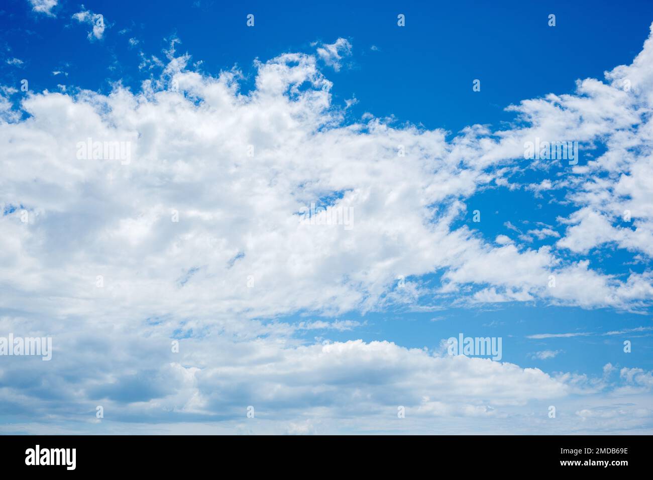 blue sky and white clouds in summer Stock Photo - Alamy