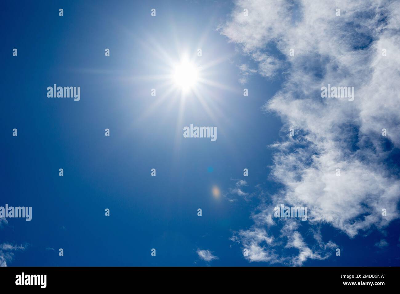 blue sky and white clouds in summer Stock Photo - Alamy