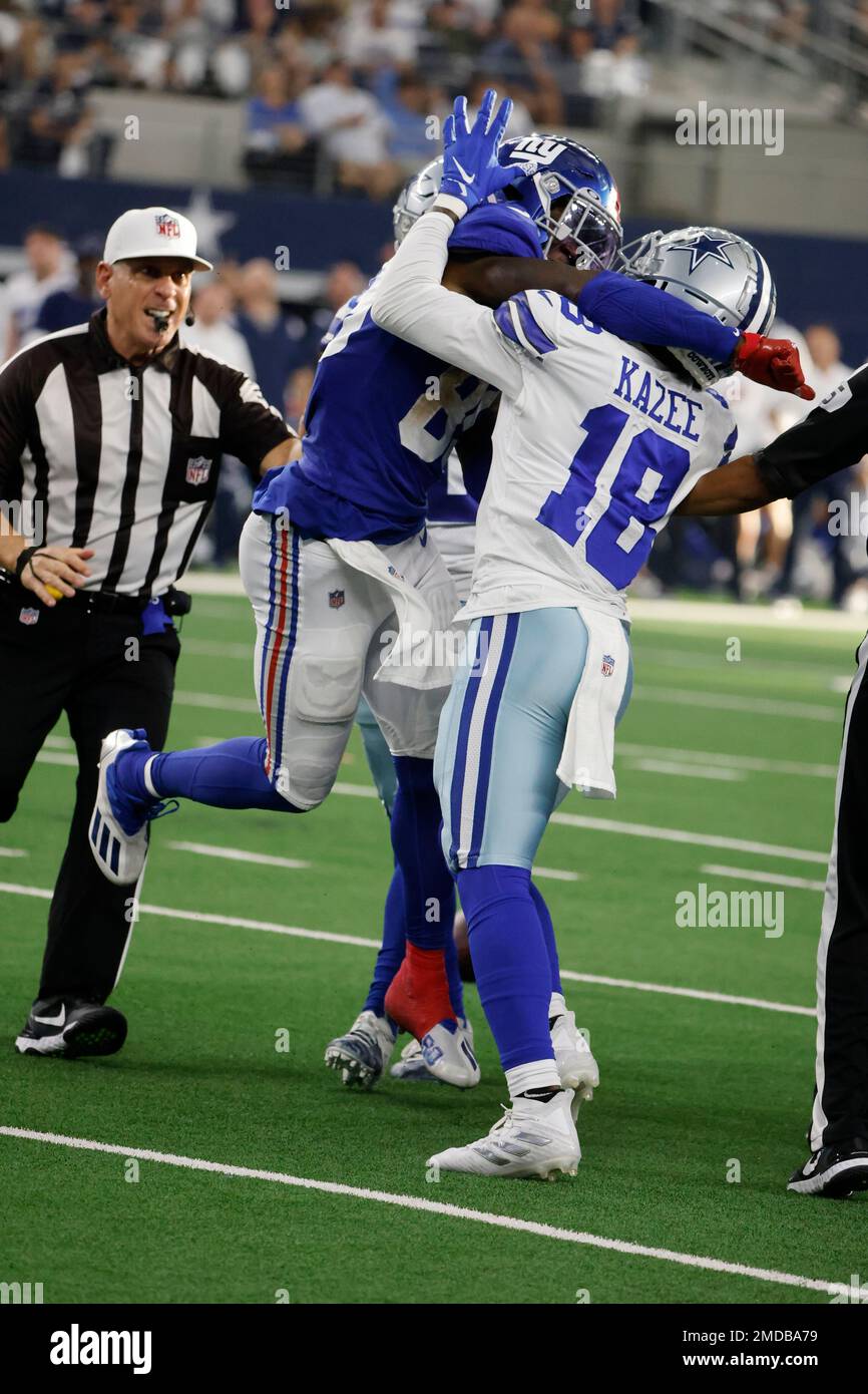 Dallas Cowboys linebacker Micah Parsons (11) defends against the Carolina  Panthers during an NFL football game in Arlington, Texas, Sunday, Oct. 3,  2021. (AP Photo/Michael Ainsworth Stock Photo - Alamy