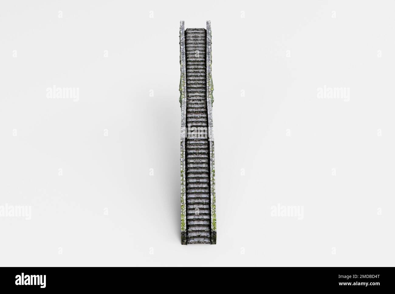 stair 3d illustration minimal rendering on white background Stock Photo ...