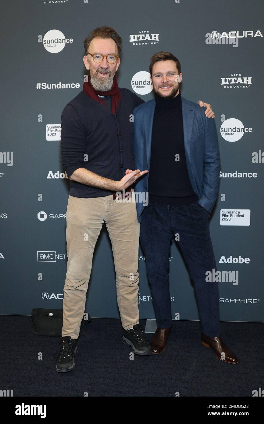 Park City, UT, USA. 22nd Jan, 2023. John Carney, Jack Reynor at arrivals for FLORA AND SON Premiere at Sundance Film Festival 2023, The Ray Theatre, Park City, UT January 22, 2023. Credit: JA/Everett Collection/Alamy Live News Stock Photo