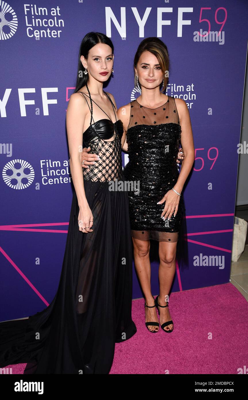 Actors Milena Smit, left, and Penelope Cruz attend the 59th New York