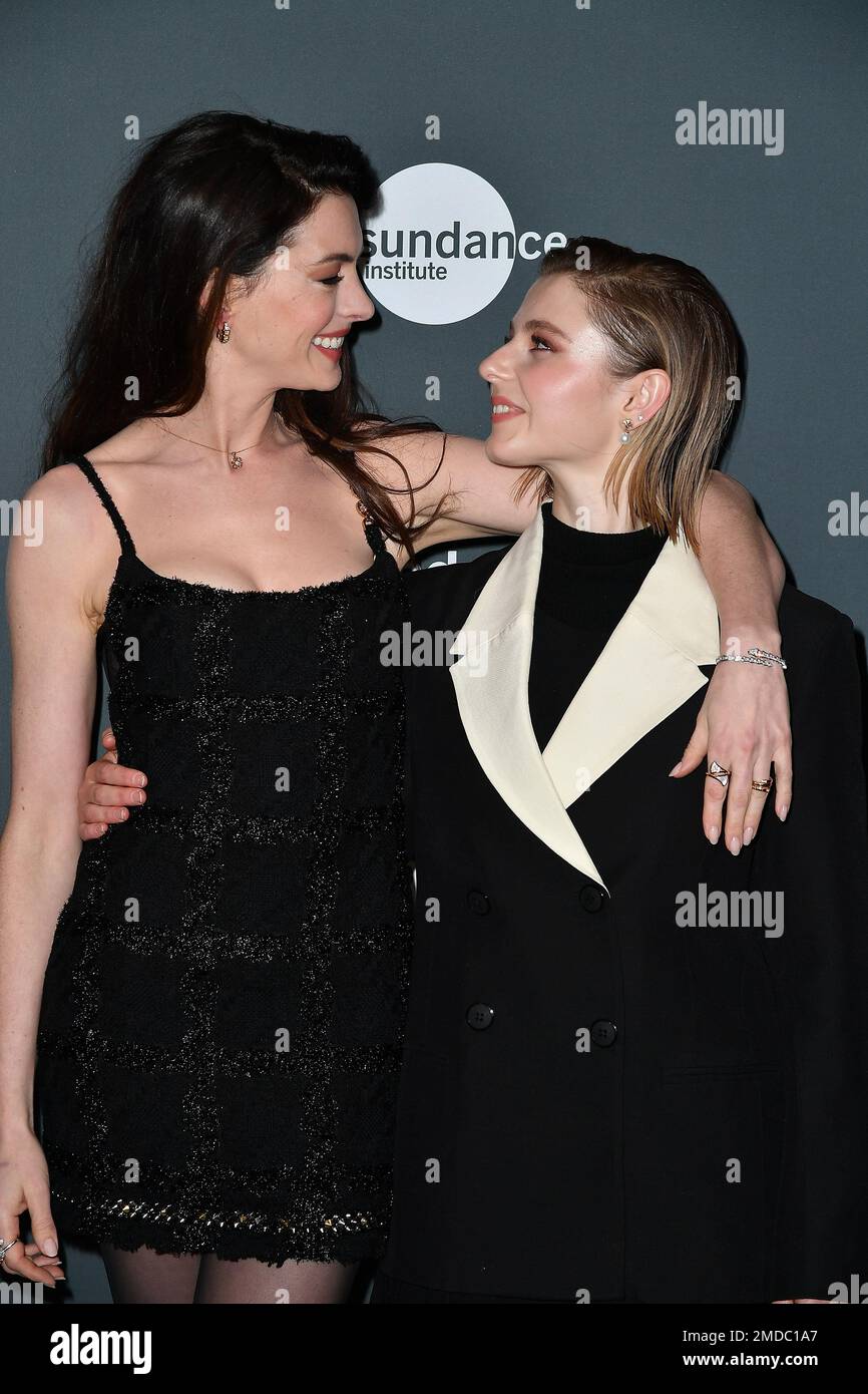 Anne Hathaway and Thomasin McKenzie attend the 2023 Sundance Film ...