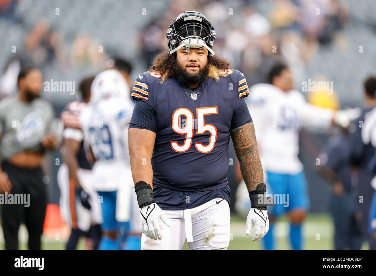 Minnesota Vikings defensive tackle Khyiris Tonga (95) in action