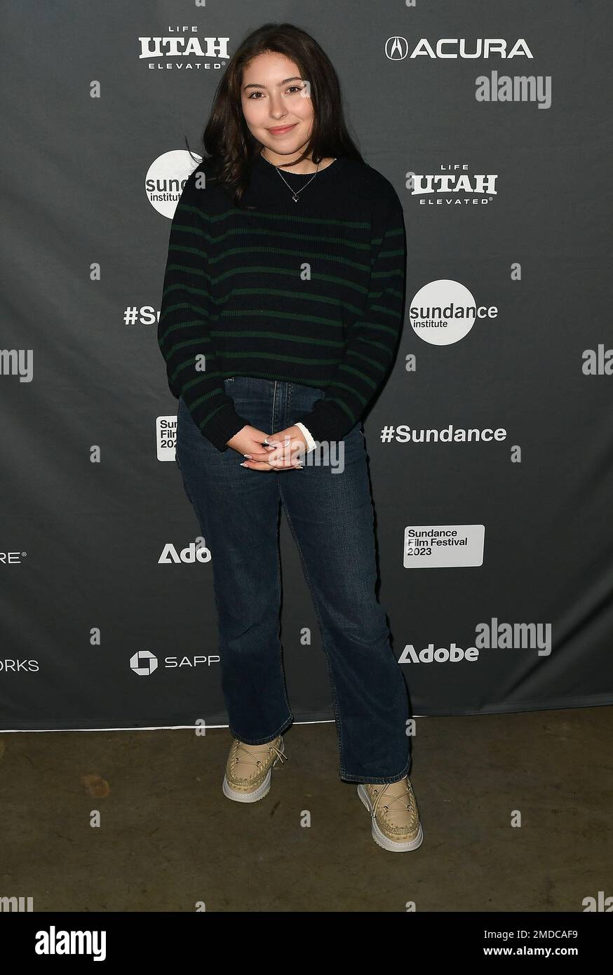 Emma Tremblay attends the 2023 Sundance Film Festival 'Aliens Abducted My Parents and Now I Feel Kinda Left Out' Premiere at REDSTONE CINEMA on January 21, 2023 in Park City, Utah. Photo: Casey Flanigan/imageSPACE/MediaPunch Stock Photo