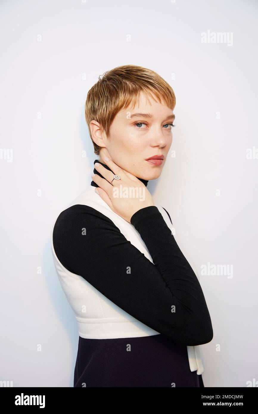 Lea Seydoux poses for a portrait to promote the film No Time to Die on  Sunday, Oct. 3, 2021, in New York. (Photo by Taylor Jewell/Invision/AP  Stock Photo - Alamy