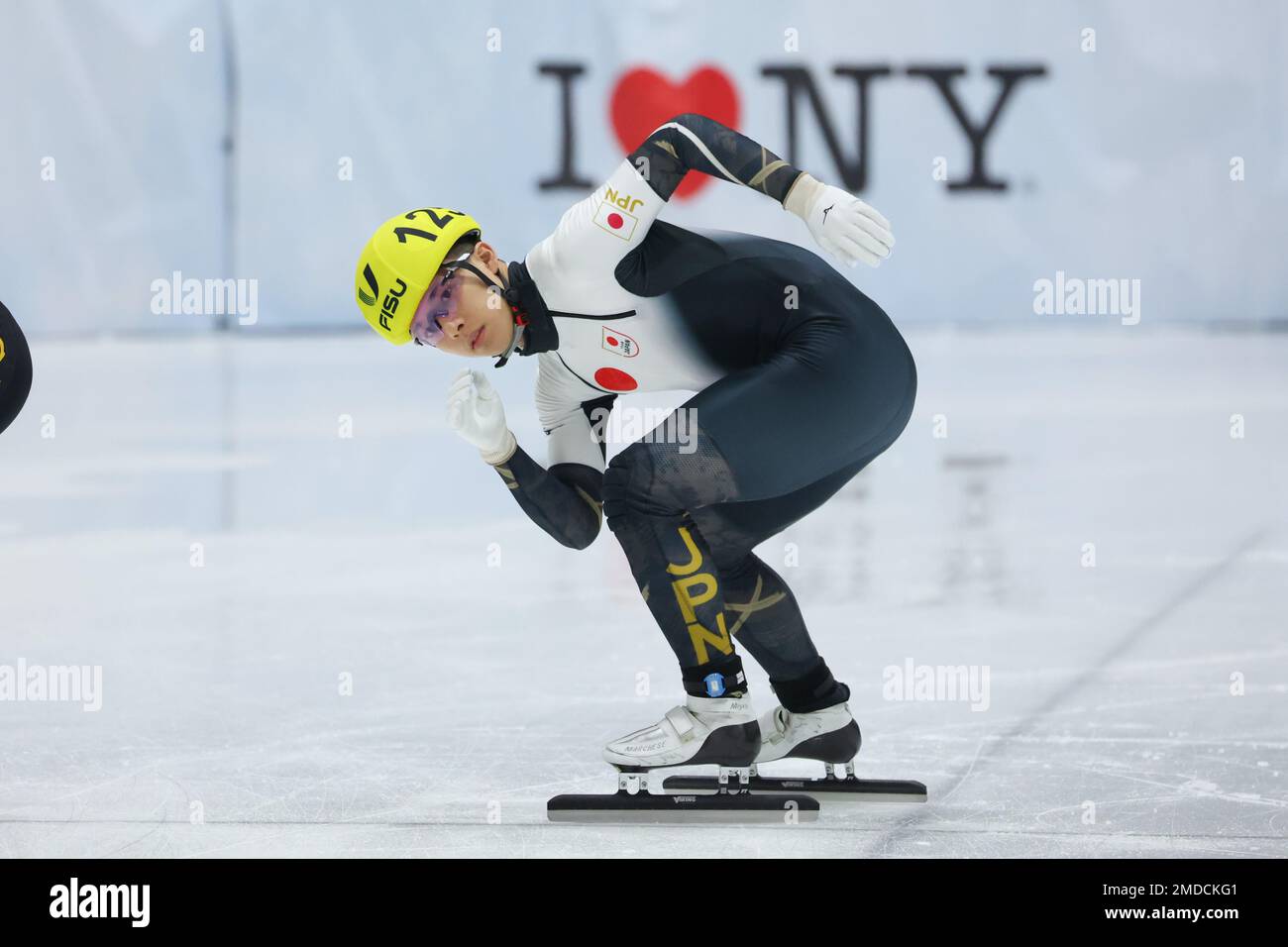 Lake Placid, NY, USA. 21st Jan, 2023. Shogo Miyata (JPN) Short Track