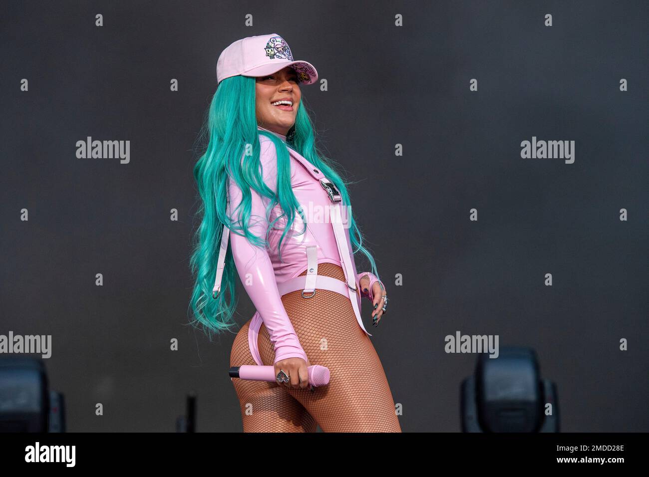 Karol G performs on day three of the Austin City Limits Music Festival