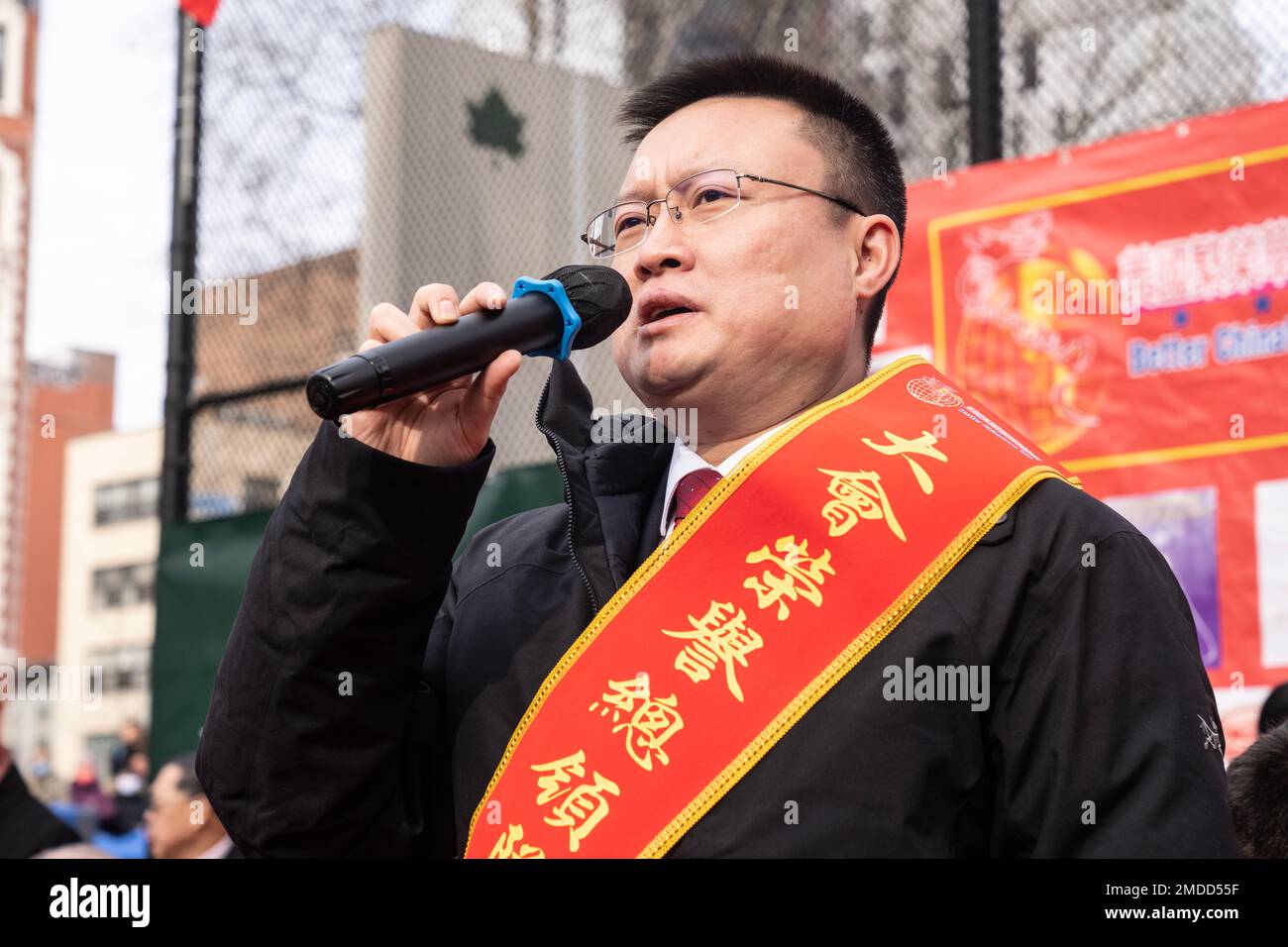 Consul General of People's Republic of China Huang Ping speaks during