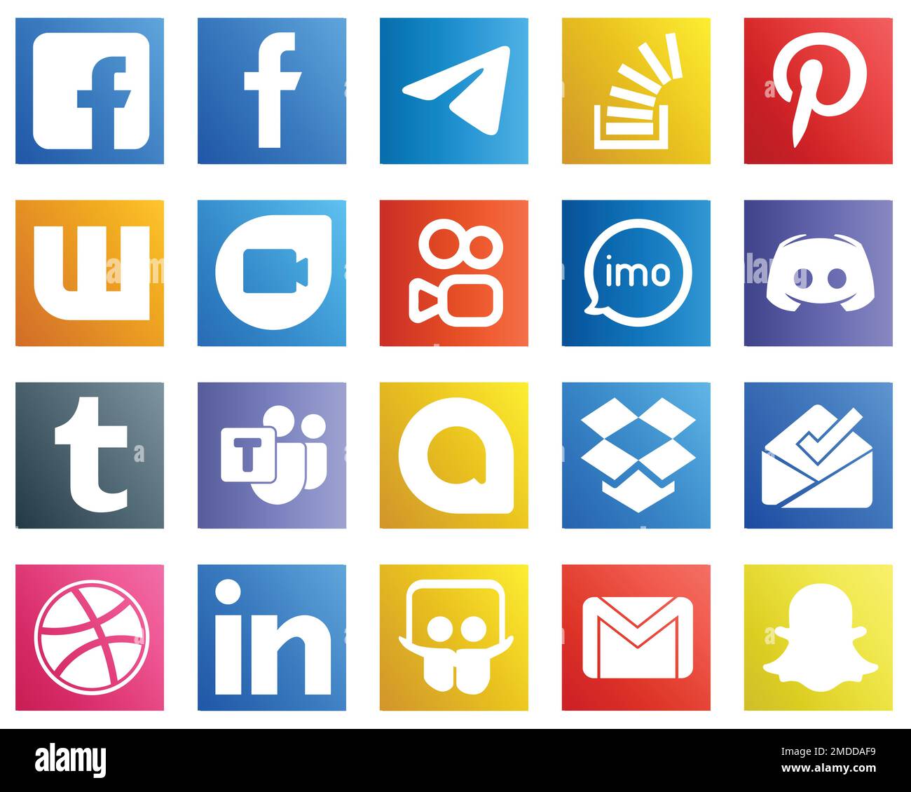 20 Essential Social Media Icons such as audio. stock. imo and google