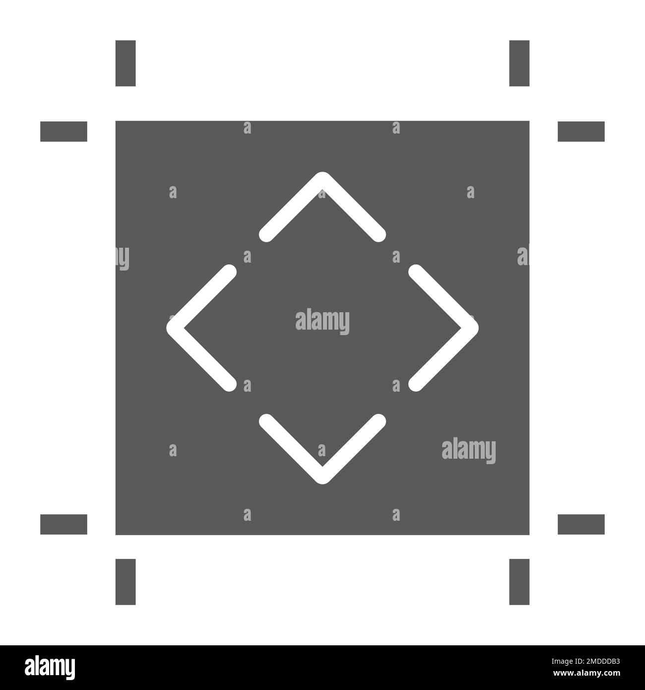 Artboard glyph icon, tools and design, board sign, vector graphics, a solid pattern on a white background, eps 10. Stock Vector