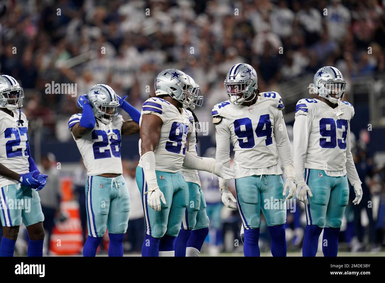 Dallas Cowboys defensive end Randy Gregory (94) waits for the snap during  the second half of an …