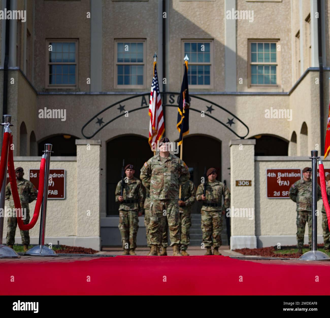 2nd Security Force Assistance Brigade Advisors stand in formation in ...