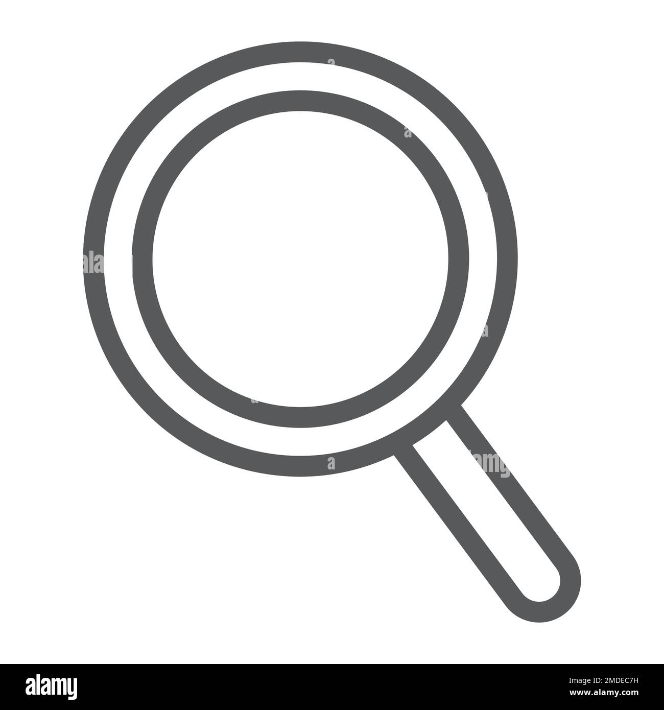 Zoom line icon, tools and design, magnifier sign, vector graphics, a linear pattern on a white background, eps 10. Stock Vector