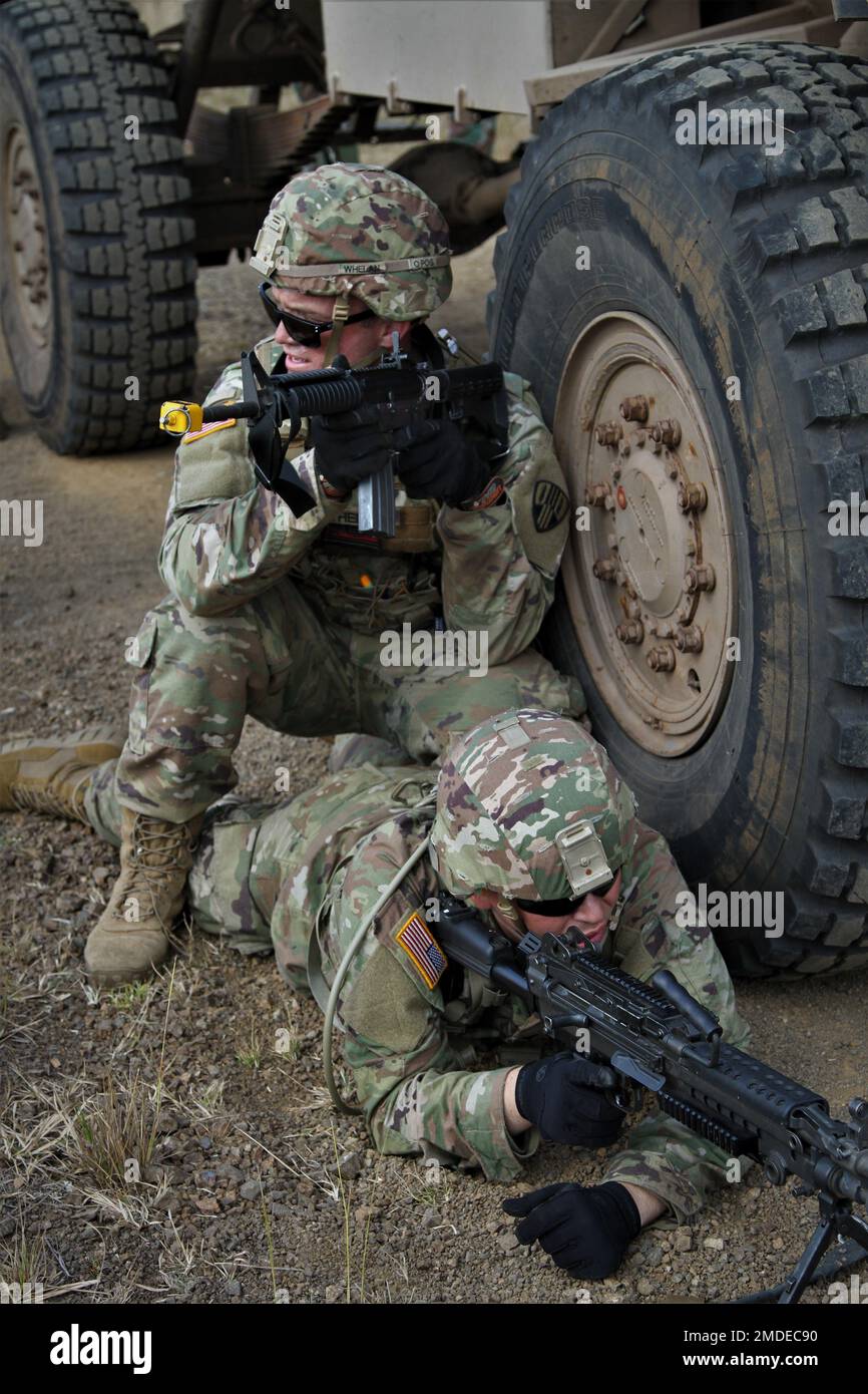 New York Army National Guard Staff Sgt. Jessica Alese and Sgt. John