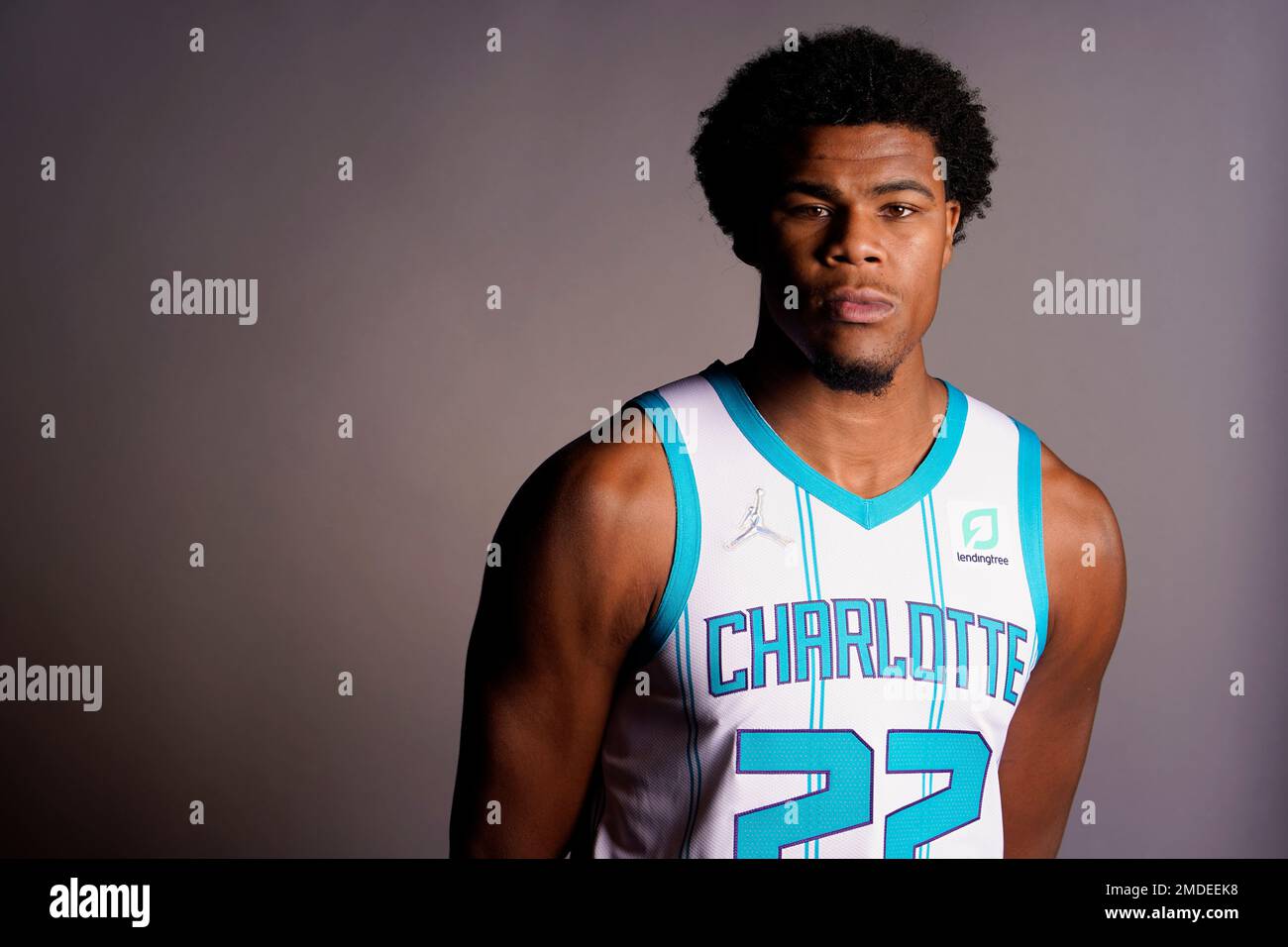 Vernon Carey Jr. #22 of the Charlotte Hornets poses for a portrait