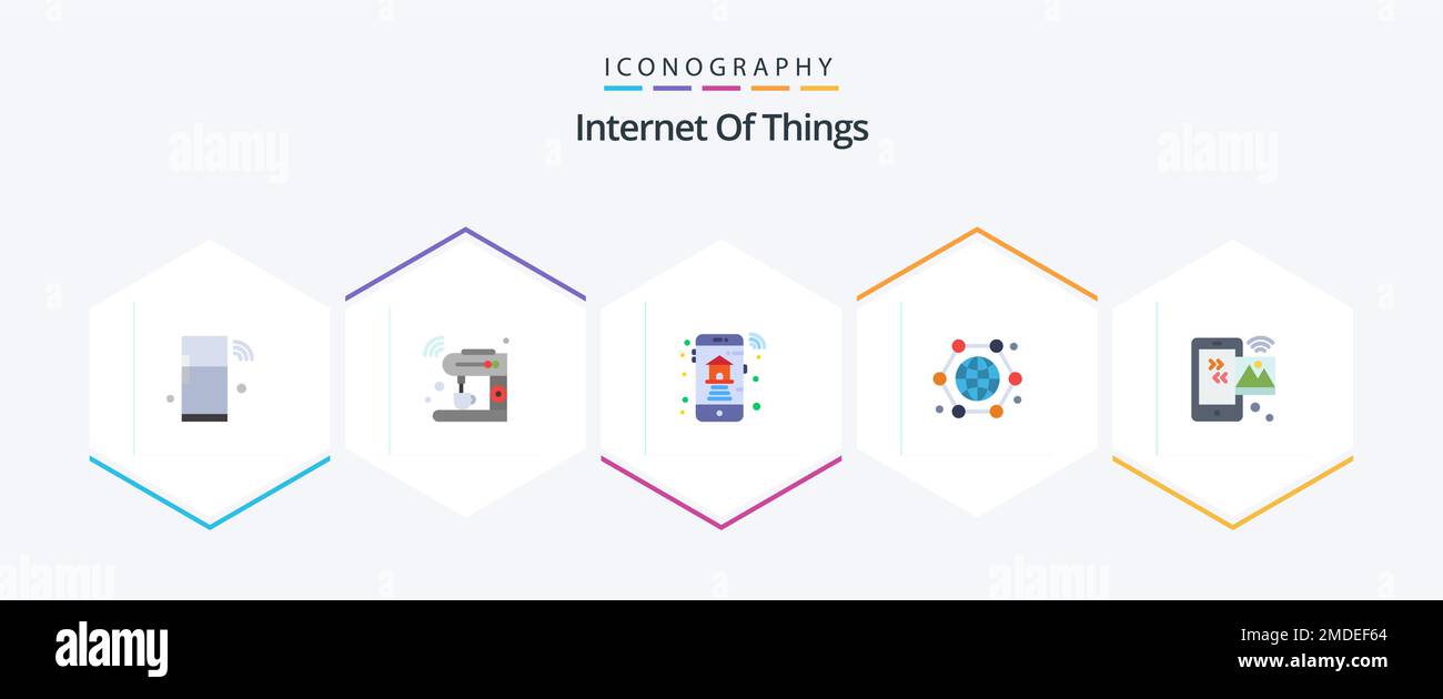 Of Things 25 Flat icon pack including connection