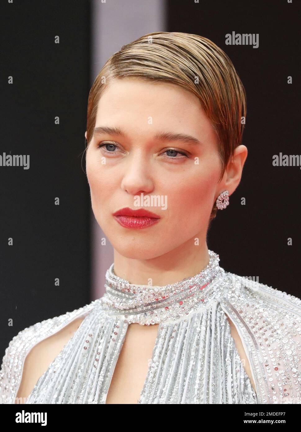 Lea Seydoux Poses For Photographers Upon Arrival For The World Premiere 
