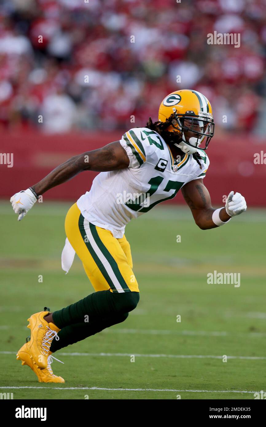 September 24, 2017: Green Bay Packers wide receiver Davante Adams #17 walks  off the field after the NFL Football game between the Cincinnati Bengals  and the Green Bay Packers at Lambeau Field