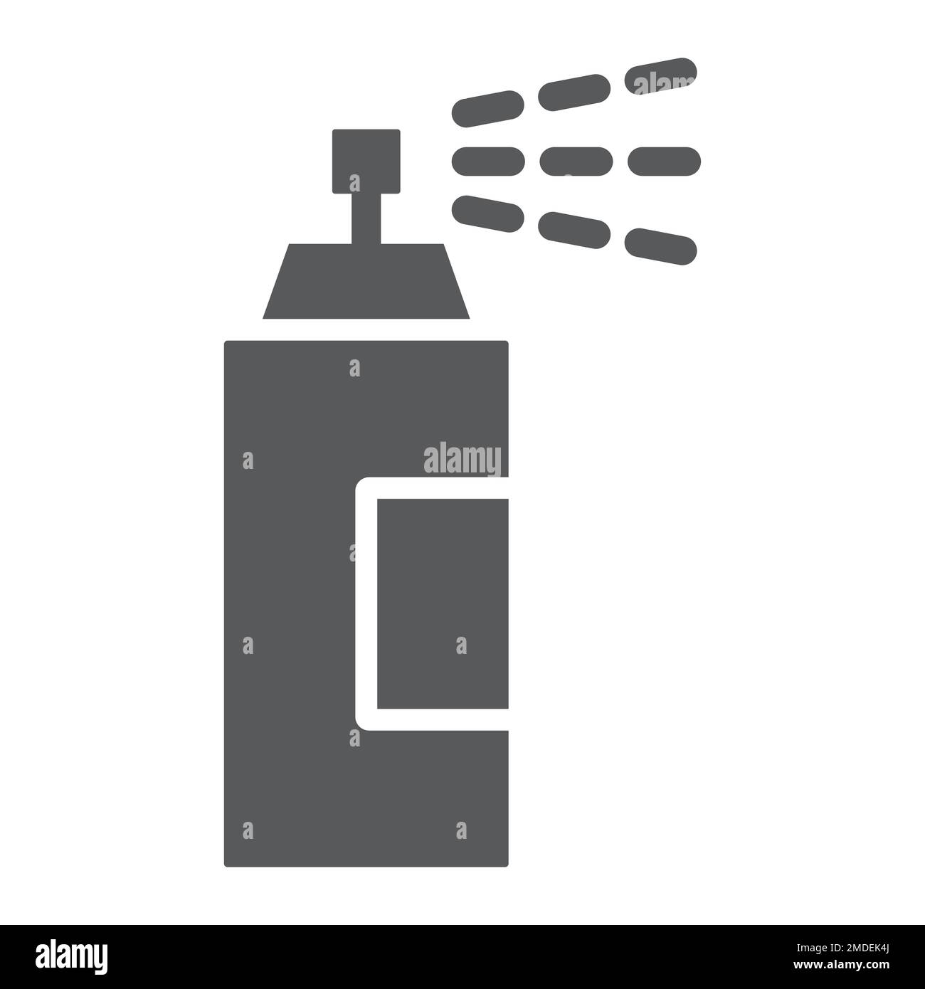 Sprayer glyph icon, tools and design, aerosol sign, vector graphics, a solid pattern on a white background, eps 10. Stock Vector