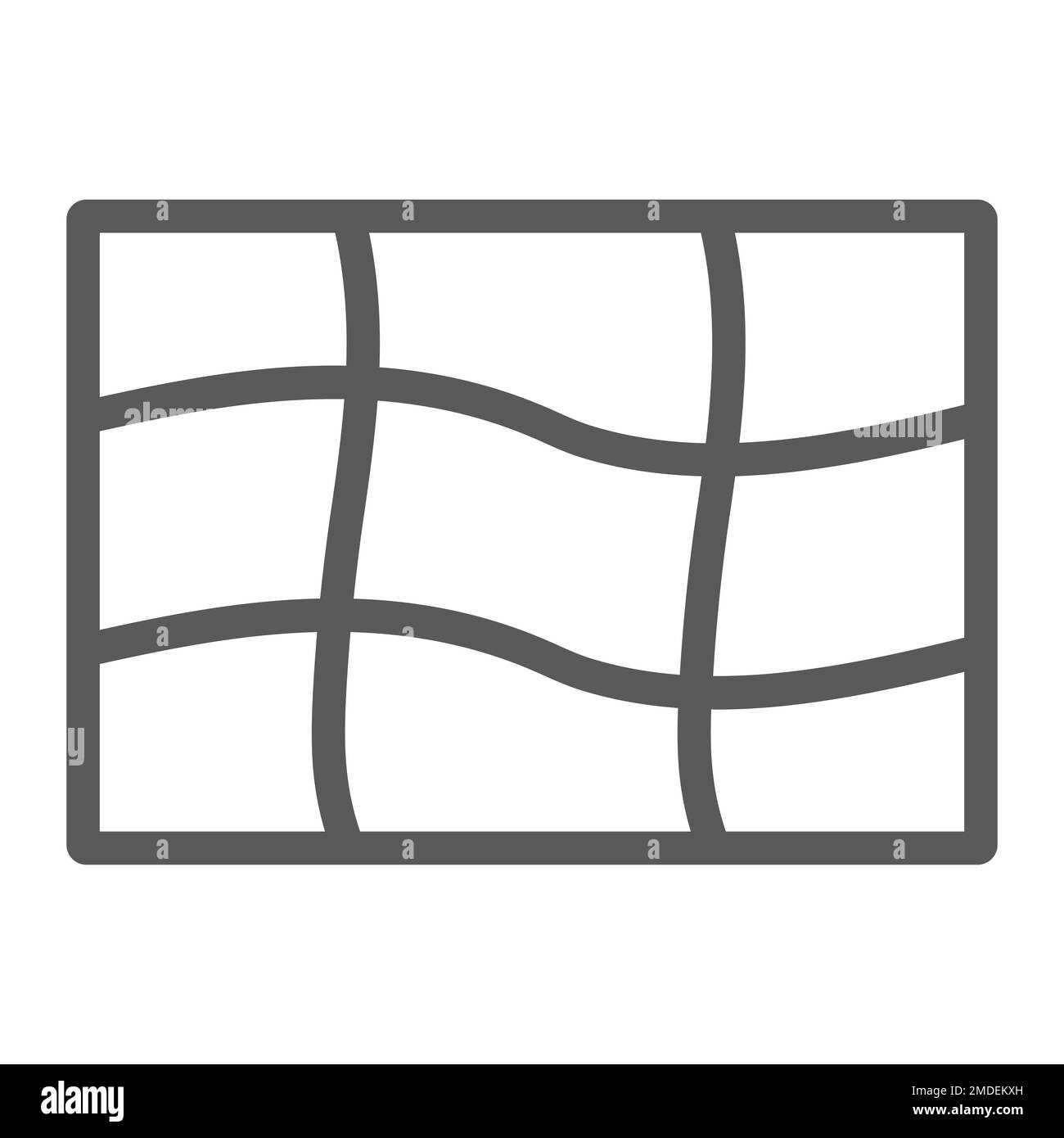 Mesh tool line icon, tools and design, instrument sign, vector graphics, a linear pattern on a white background, eps 10. Stock Vector