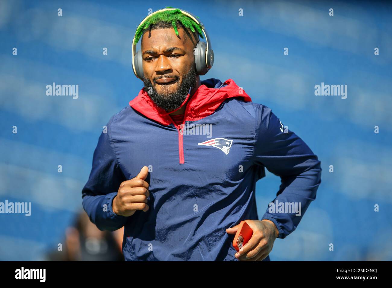 New England Patriots cornerback Jalen Mills (2) during the second half of  an NFL football game, Sunday, Nov. 28, 2021, in Foxborough, Mass. (AP  Photo/Mary Schwalm Stock Photo - Alamy