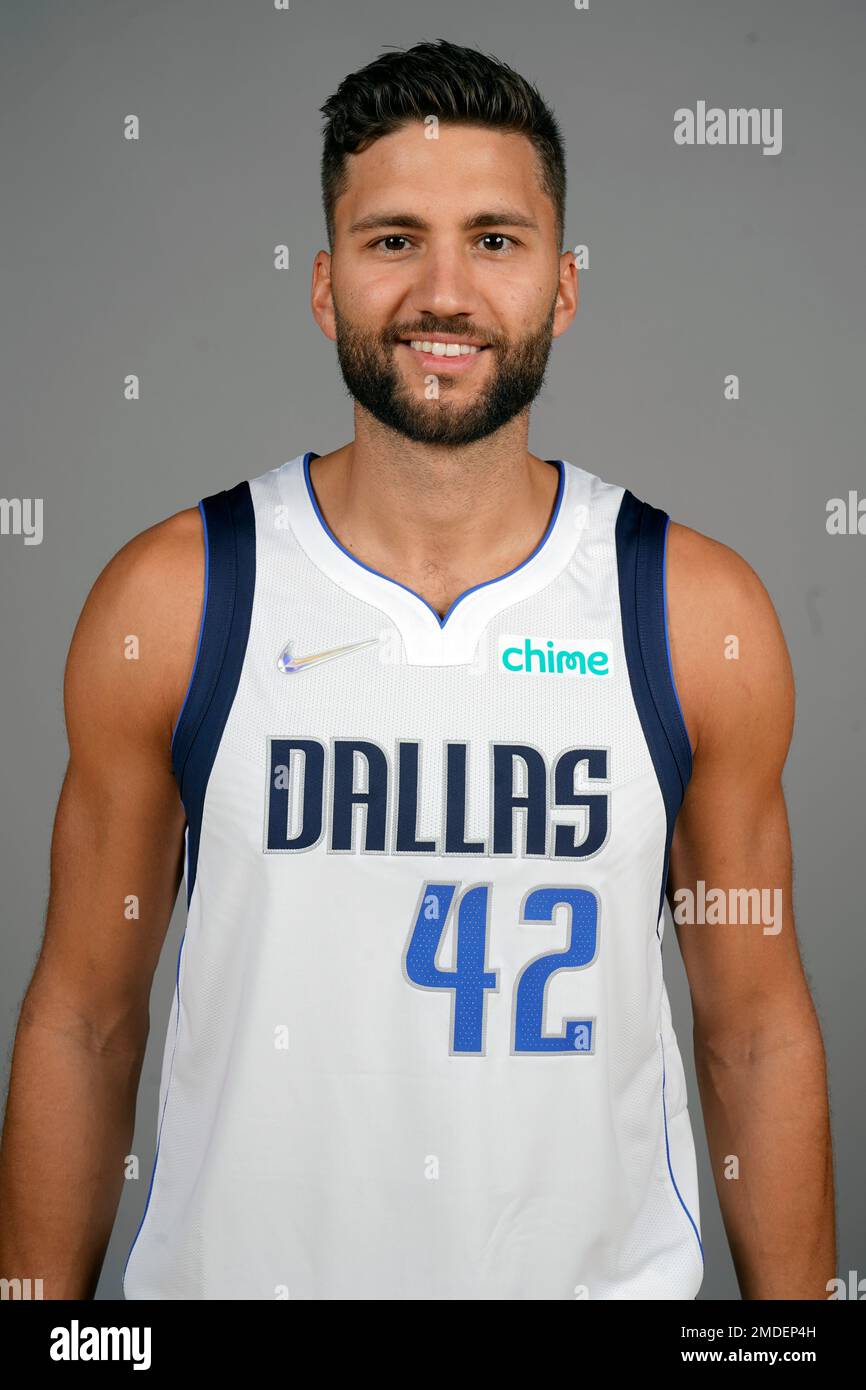 Dallas Mavericks forward Maxi Kleber (42) poses during the NBA basketball  team's Media Day in Dallas, Monday, Sept. 27, 2021. (AP Photo/LM Otero  Stock Photo - Alamy