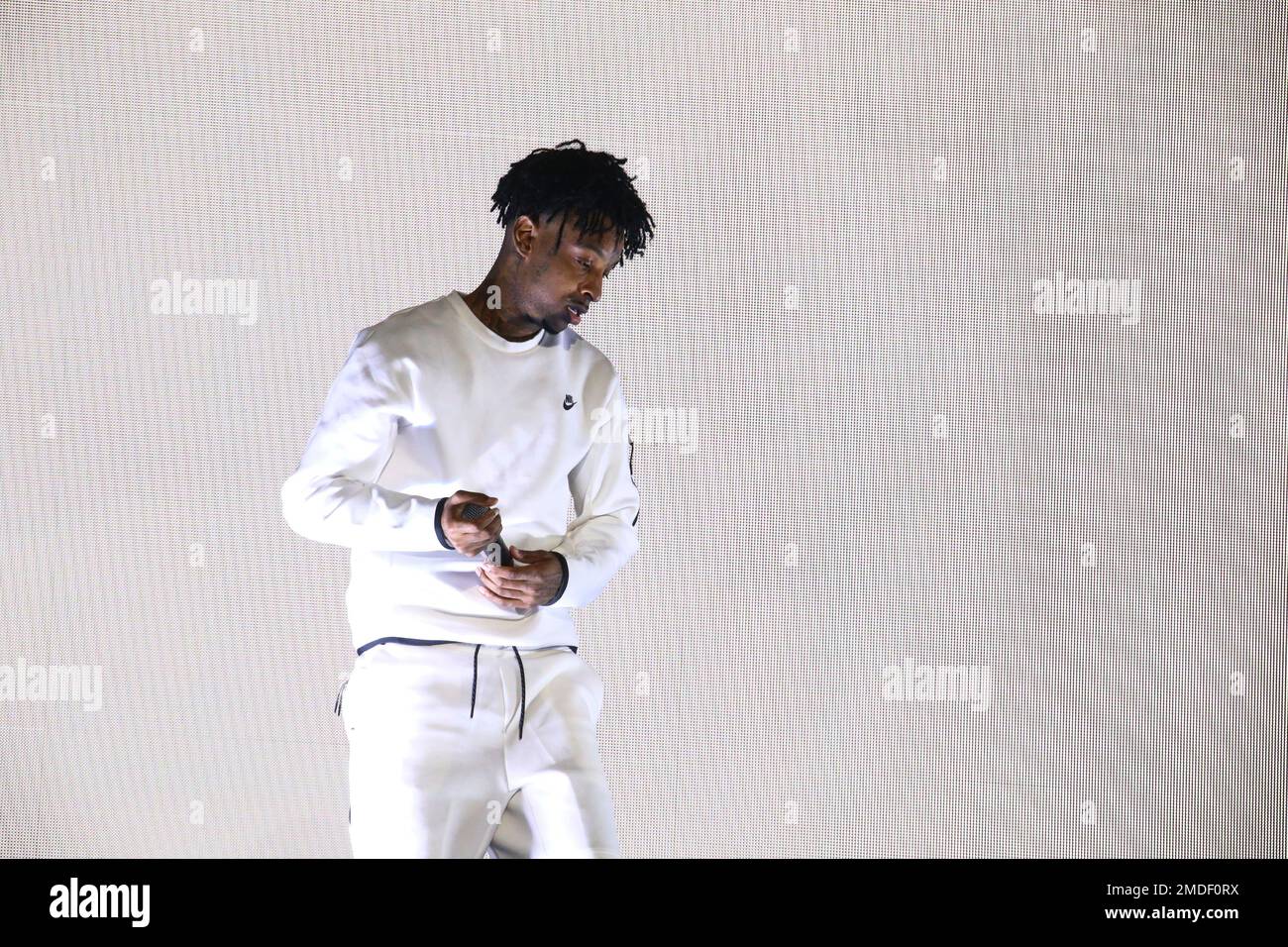 Musician 21 Savage performs at the 2021 Governors Ball music festival at  Citi Field on Sunday, Sept. 26, 2021, in New York. (Photo by Andy  Kropa/Invision/AP Stock Photo - Alamy