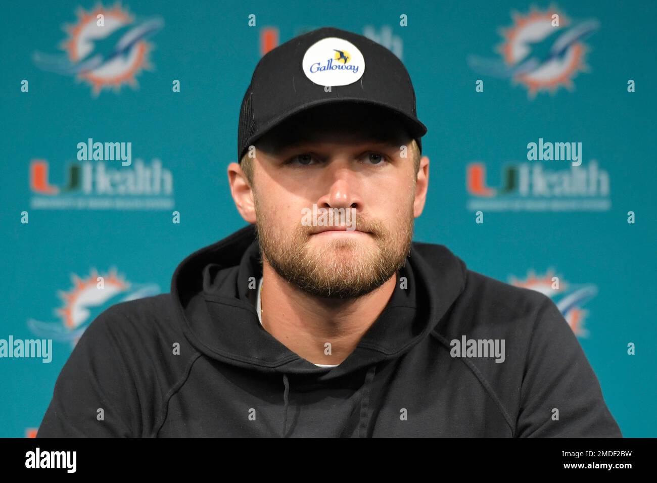 Miami Dolphins guard Michael Deiter (63) heads onto the field for warmups  before the start of a NFL preseason football game against the Las Vegas  Raiders, Saturday, Aug. 20, 2022, in Miami