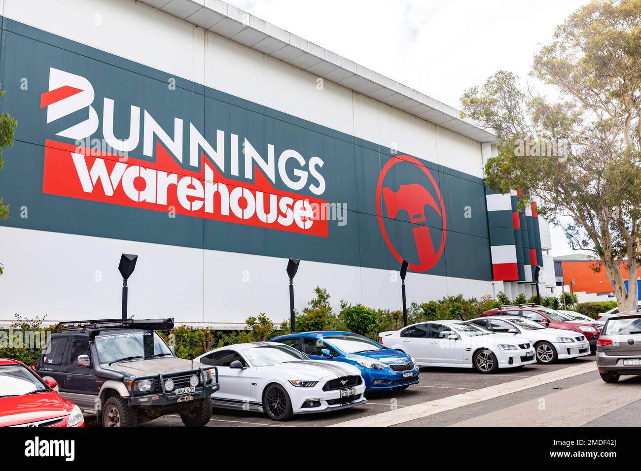 Bunnings warehouse, DIY and home improvements store in Chatswood Sydney, Bunnings is an australian national chain retailer. Stock Photo