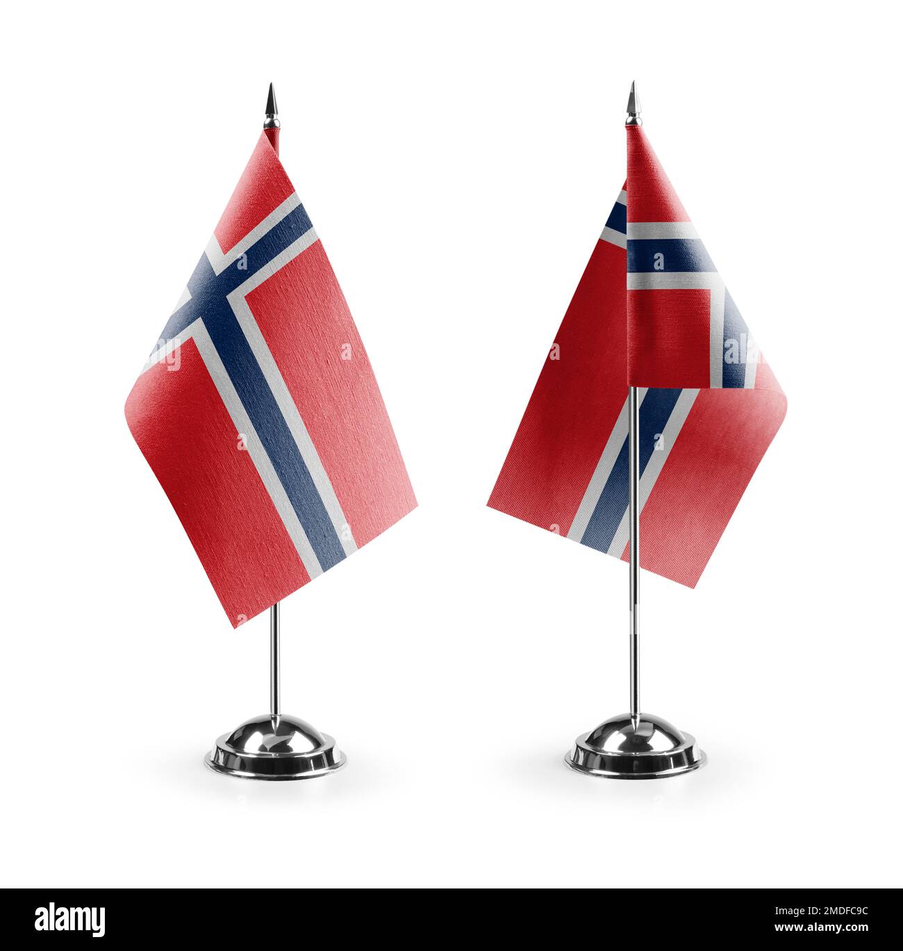 Small national flags of the Norway on a white background Stock Photo ...
